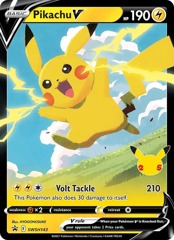 Pikachu V - SWSH143/307 - SWSH Black Star Promos