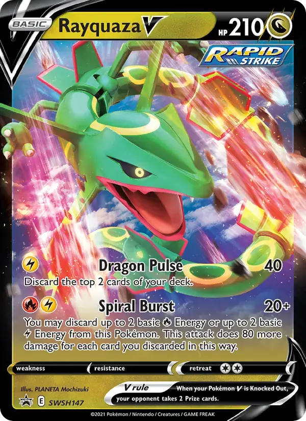 Rayquaza V - SWSH147/307 - SWSH Black Star Promos