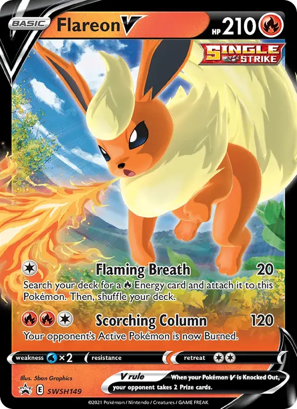 Flareon V - SWSH149/307 - SWSH Black Star Promos