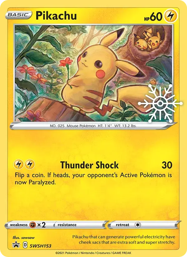 Pikachu - SWSH153/307 - SWSH Black Star Promos