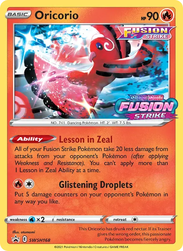 Oricorio - SWSH168/307 - SWSH Black Star Promos