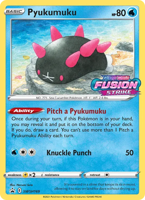 Pyukumuku - SWSH169/307 - SWSH Black Star Promos