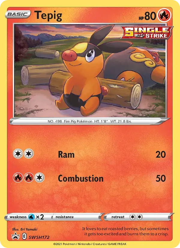 Tepig - SWSH172/307 - SWSH Black Star Promos