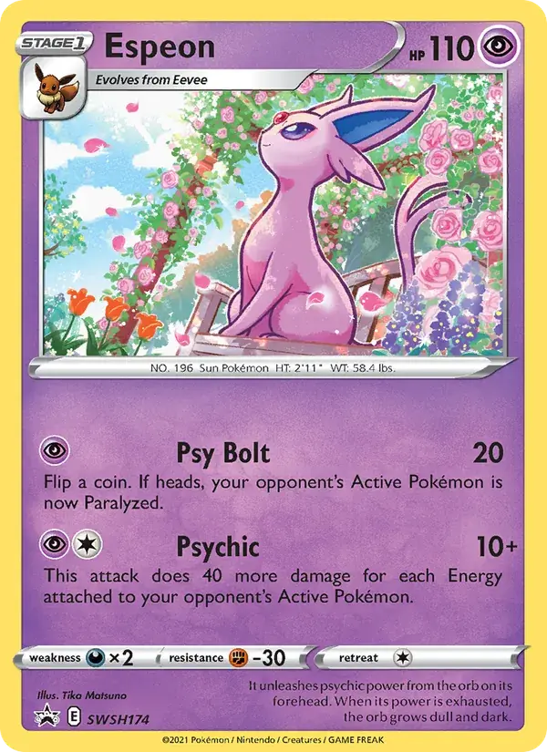 Espeon - SWSH174/307 - SWSH Black Star Promos