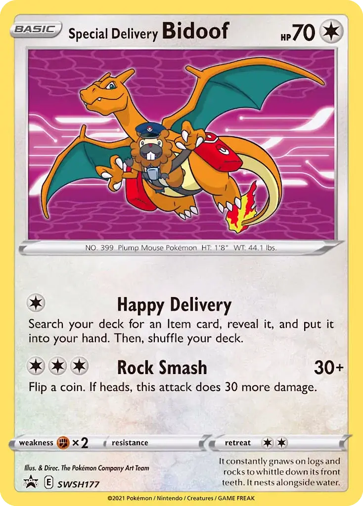 Special Delivery Bidoof - SWSH177/307 - Promo SWSH