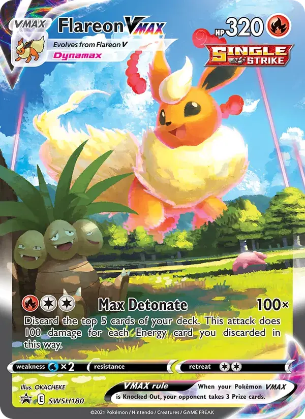 Flareon VMAX - SWSH180/307 - SWSH Black Star Promos