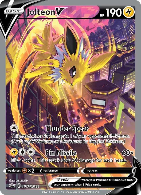 Jolteon V - SWSH183/307 - SWSH Black Star Promos