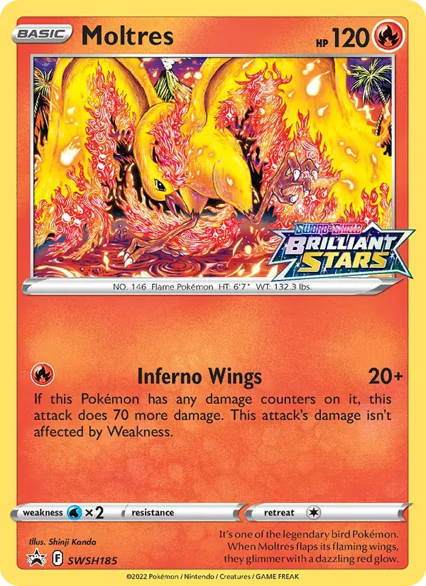 Moltres - SWSH185/307 - SWSH Black Star Promos