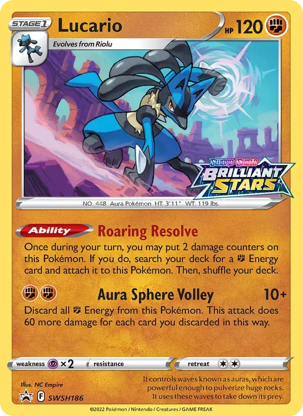 Lucario - SWSH186/307 - SWSH Black Star Promos