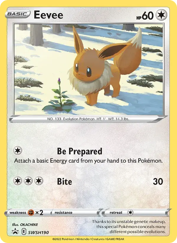 Eevee - SWSH190/307 - SWSH Black Star Promos