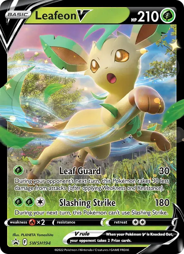 Leafeon V - SWSH194/307 - SWSH Black Star Promos