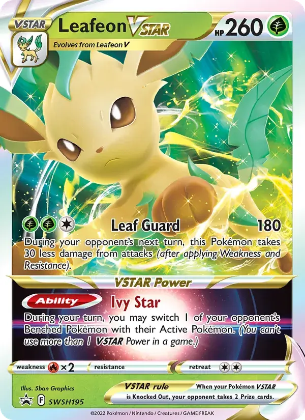 Leafeon VSTAR - SWSH195/307 - SWSH Black Star Promos