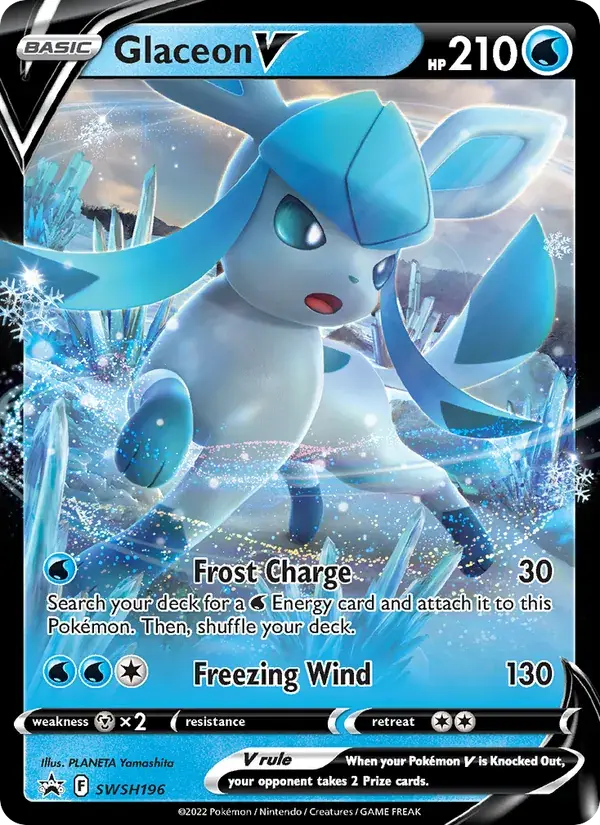 Glaceon V - SWSH196/307 - SWSH Black Star Promos