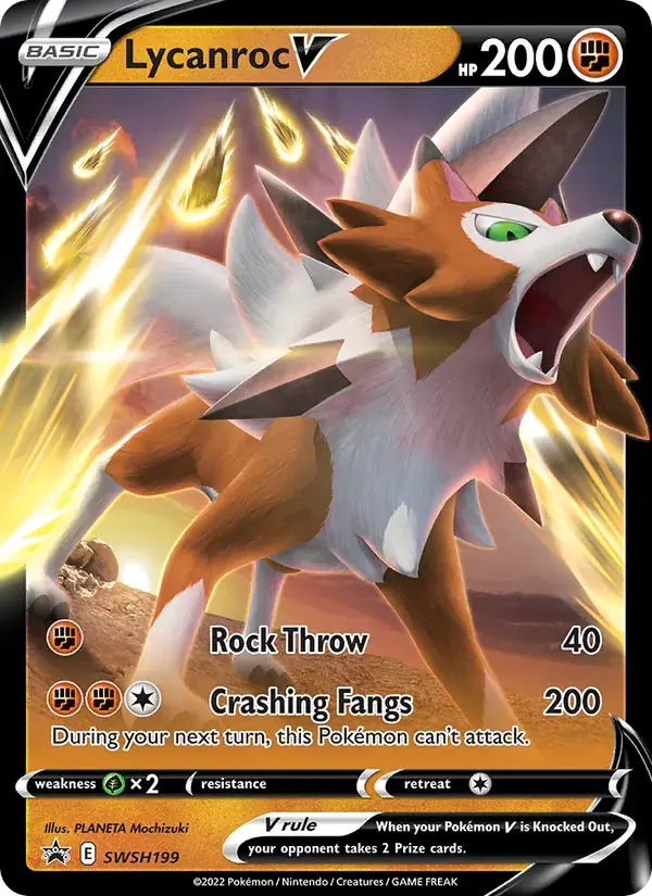Lycanroc V - SWSH199/307 - SWSH Black Star Promos