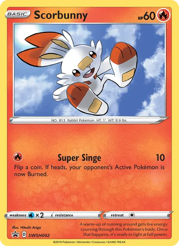 Scorbunny - SWSH002/307 - SWSH Black Star Promos