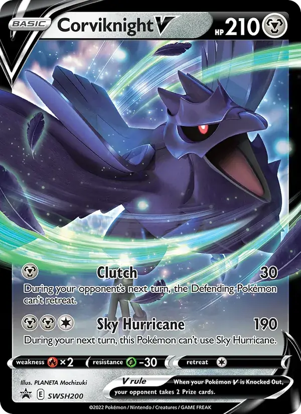 Corviknight V - SWSH200/307 - SWSH Black Star Promos