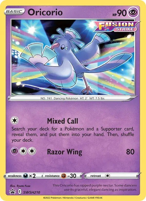 Oricorio - SWSH210/307 - SWSH Black Star Promos