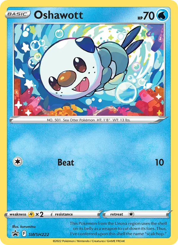 Oshawott - SWSH222/307 - SWSH Black Star Promos