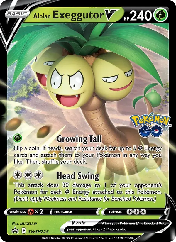 Alolan Exeggutor V - SWSH225/307 - SWSH Black Star Promos