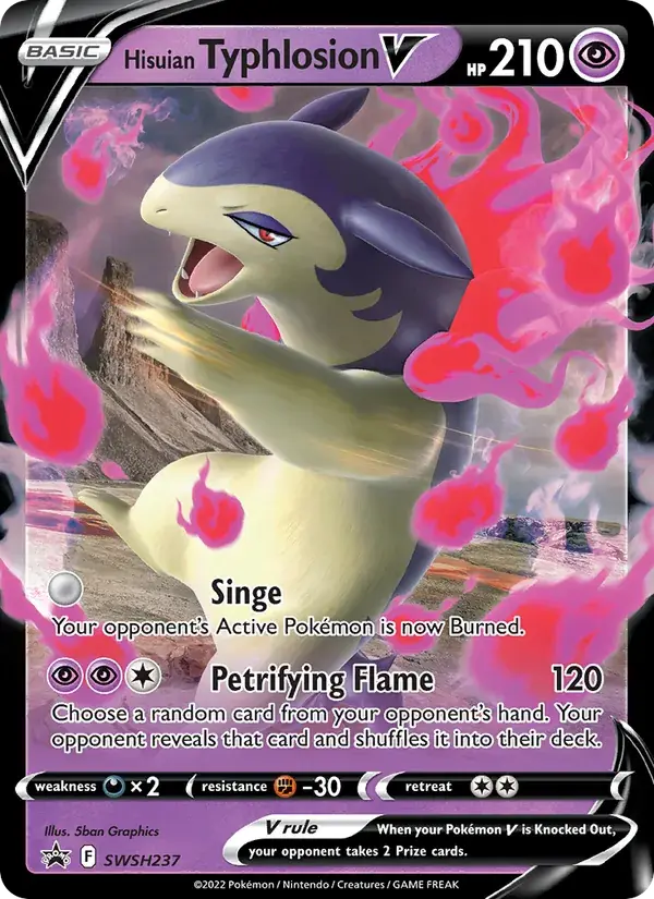 Hisuian Typhlosion V - SWSH237/307 - SWSH Black Star Promos