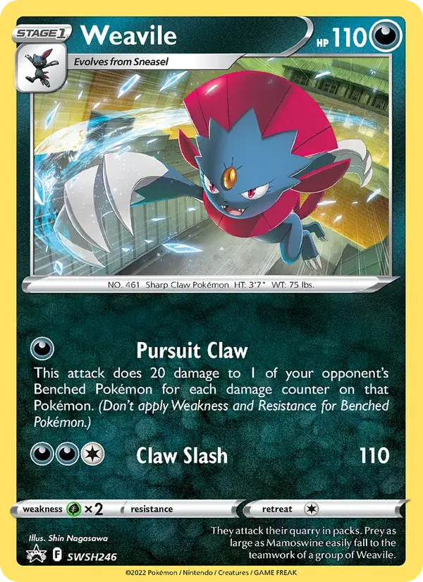 Weavile - SWSH246/307 - SWSH Black Star Promos