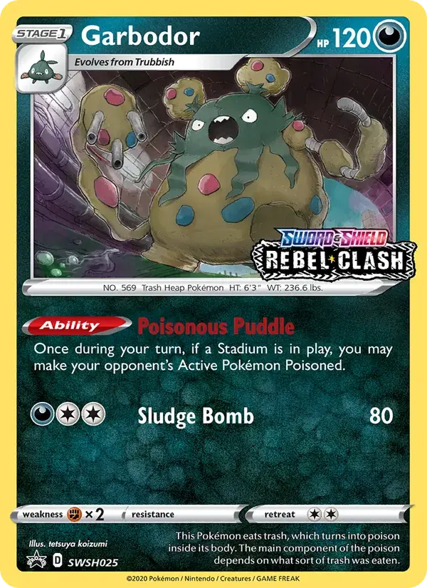 Garbodor - SWSH025/307 - SWSH Black Star Promos