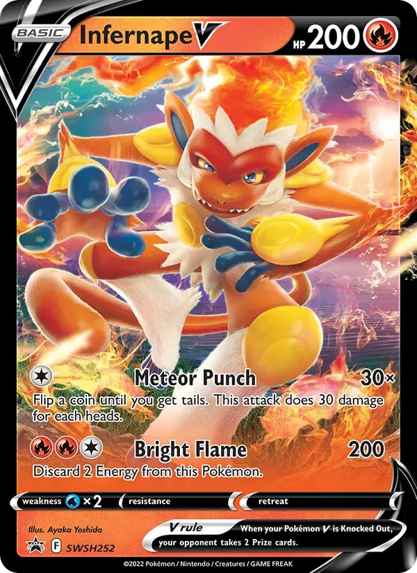 Infernape V - SWSH252/307 - SWSH Black Star Promos