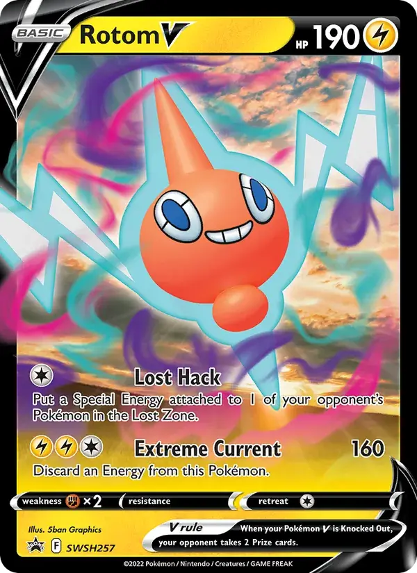 Rotom V - SWSH257/307 - SWSH Black Star Promos