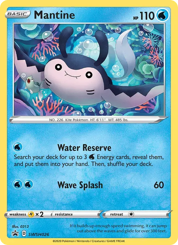 Mantine - SWSH026/307 - SWSH Black Star Promos