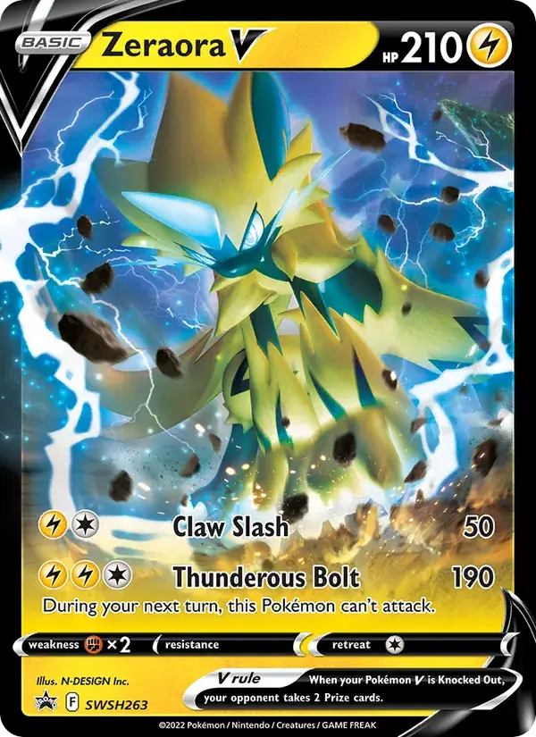 Zeraora V - SWSH263/307 - SWSH Black Star Promos