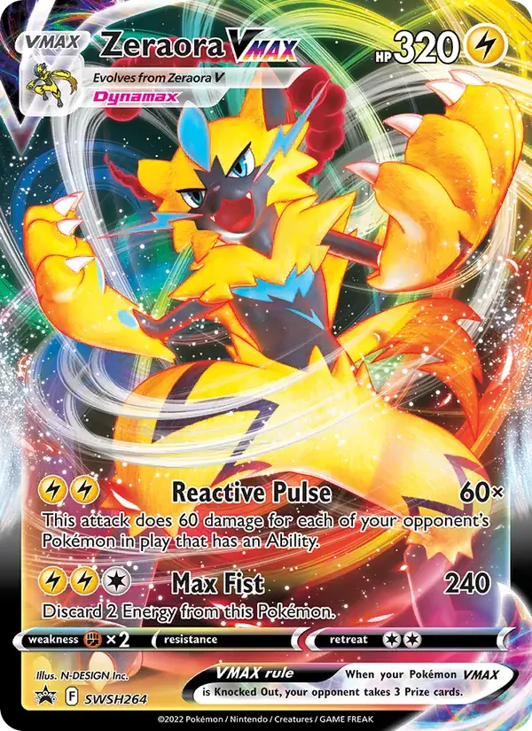 Zeraora VMAX - SWSH264/307 - SWSH Black Star Promos