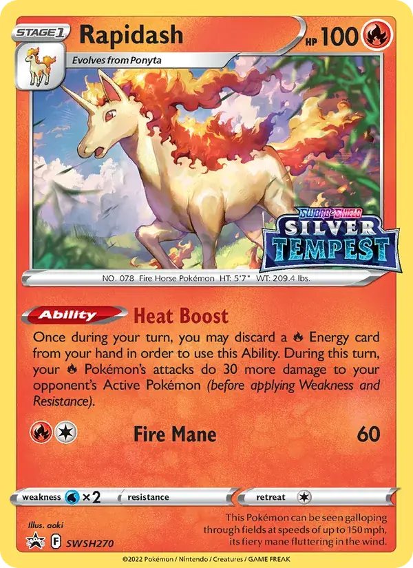 Rapidash - SWSH270/307 - SWSH Black Star Promos