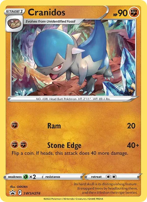 Cranidos - SWSH274/307 - SWSH Black Star Promos