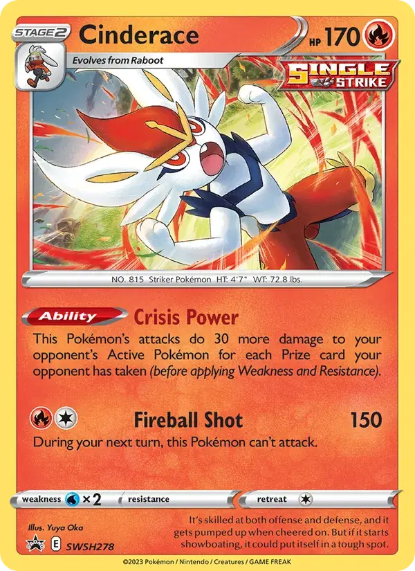 Cinderace - SWSH278/307 - SWSH Black Star Promos
