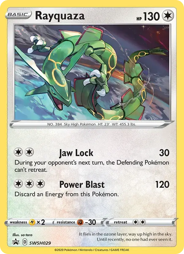 Rayquaza - SWSH029/307 - SWSH Black Star Promos