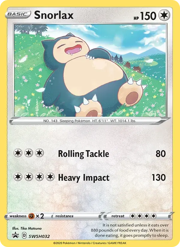 Snorlax - SWSH032/307 - SWSH Black Star Promos