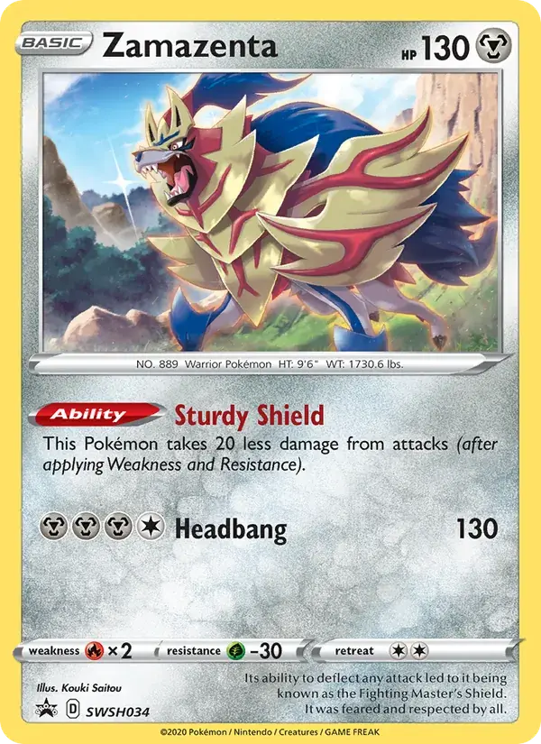 Zamazenta - SWSH034/307 - SWSH Black Star Promos