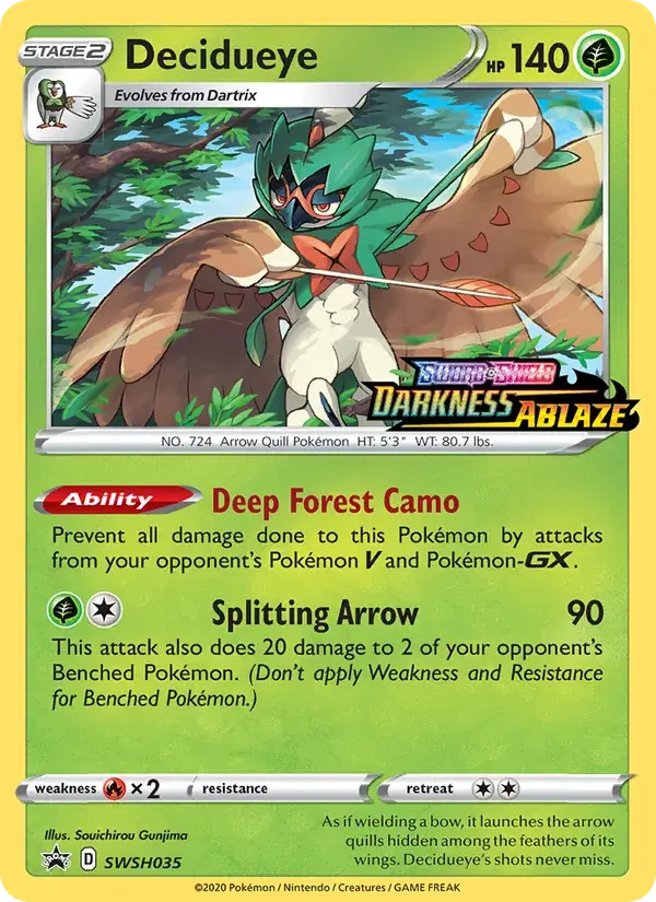 Decidueye - SWSH035/307 - SWSH Black Star Promos