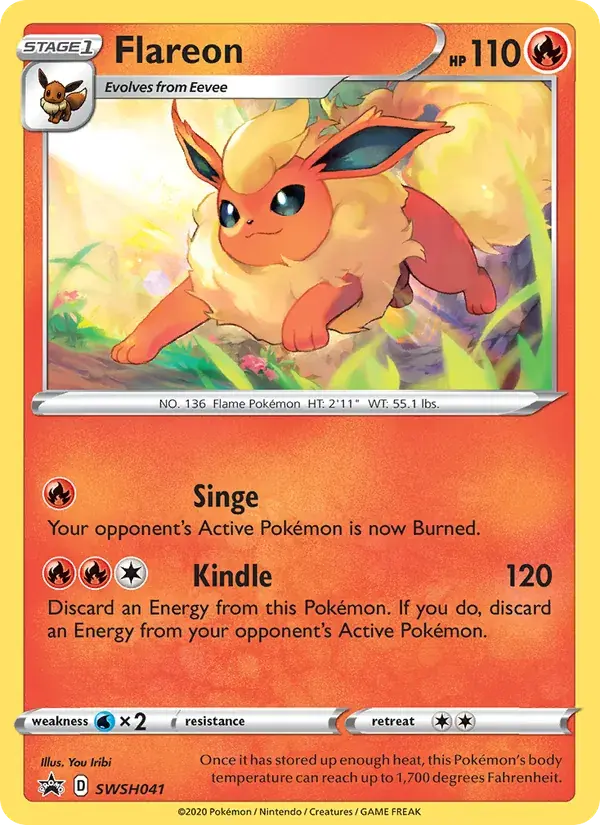 Flareon - SWSH041/307 - SWSH Black Star Promos