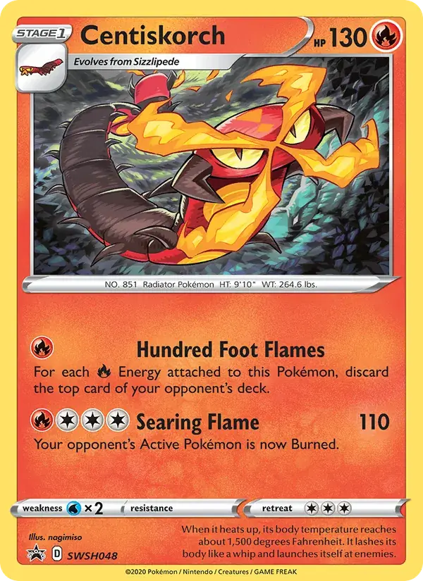 Centiskorch - SWSH048/307 - SWSH Black Star Promos