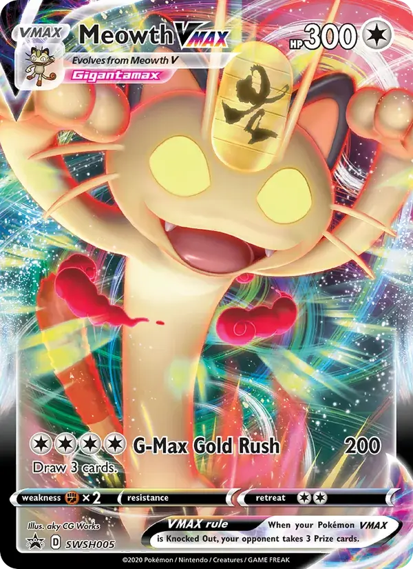 Meowth VMAX - SWSH005/307 - SWSH Black Star Promos