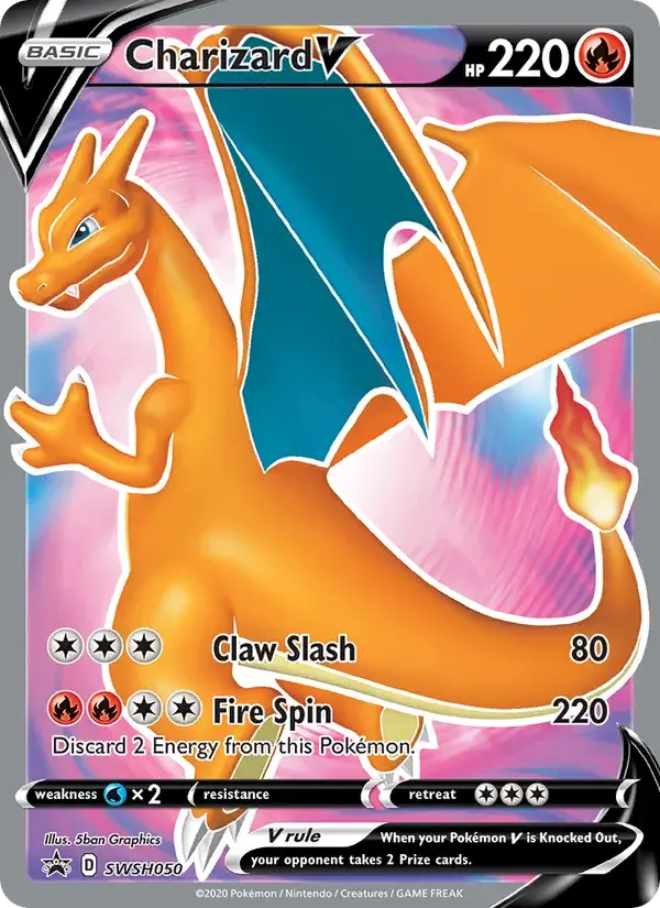 Charizard V - SWSH050/307 - SWSH Black Star Promos