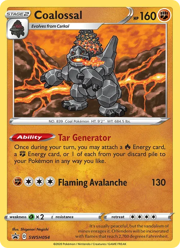 Coalossal - SWSH054/307 - SWSH Black Star Promos