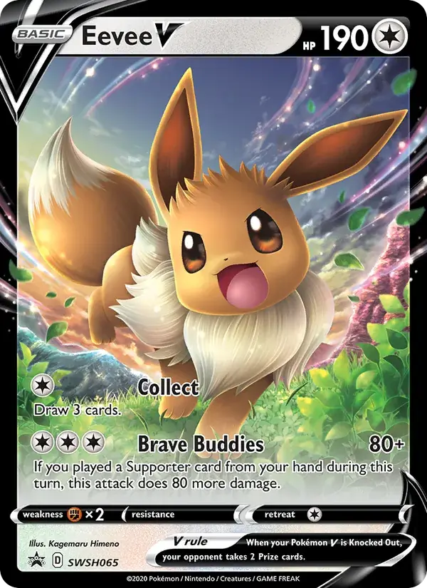 Eevee V - SWSH065/307 - SWSH Black Star Promos