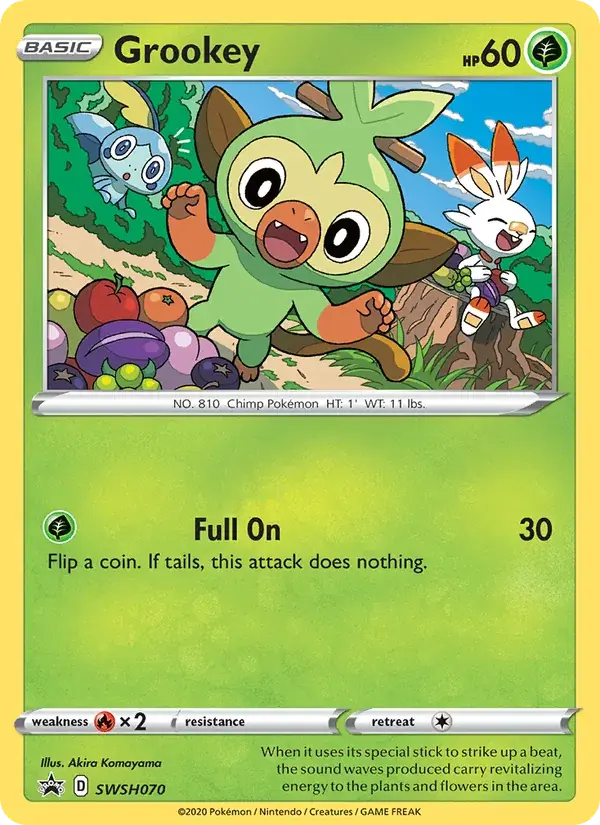 Grookey - SWSH070/307 - SWSH Black Star Promos