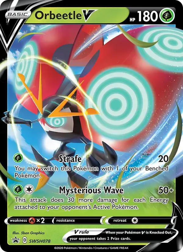 Orbeetle V - SWSH078/307 - SWSH Black Star Promos