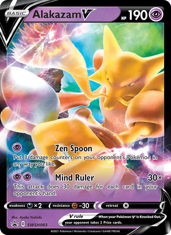 Alakazam V - SWSH083/307 - SWSH Black Star Promos