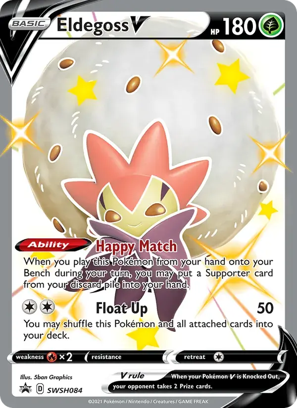 Eldegoss V - SWSH084/307 - SWSH Black Star Promos
