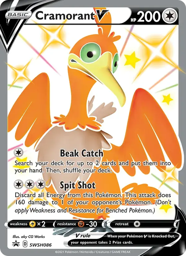 Cramorant V - SWSH086/307 - SWSH Black Star Promos