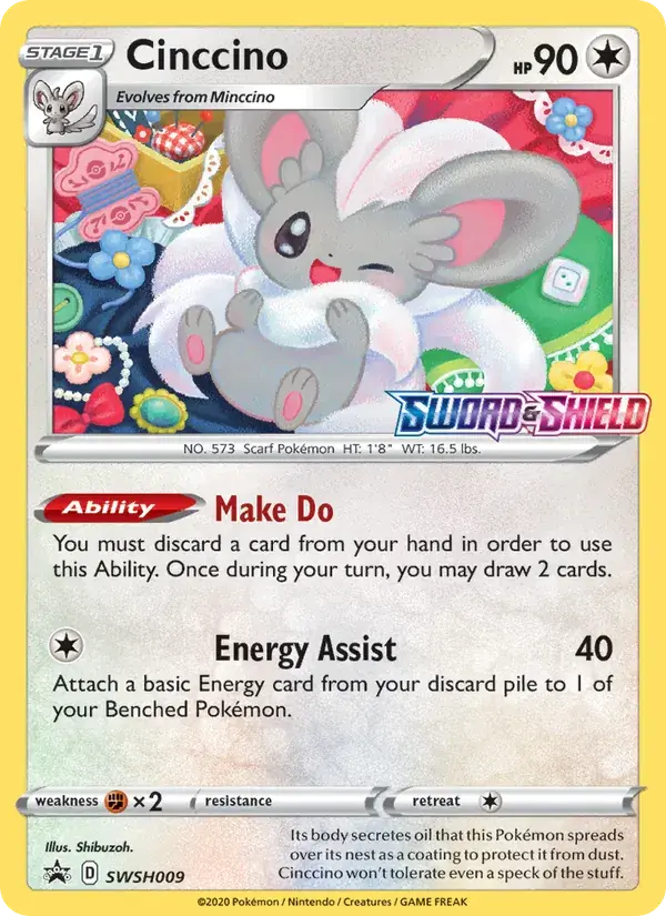 Cinccino - SWSH009/307 - SWSH Black Star Promos